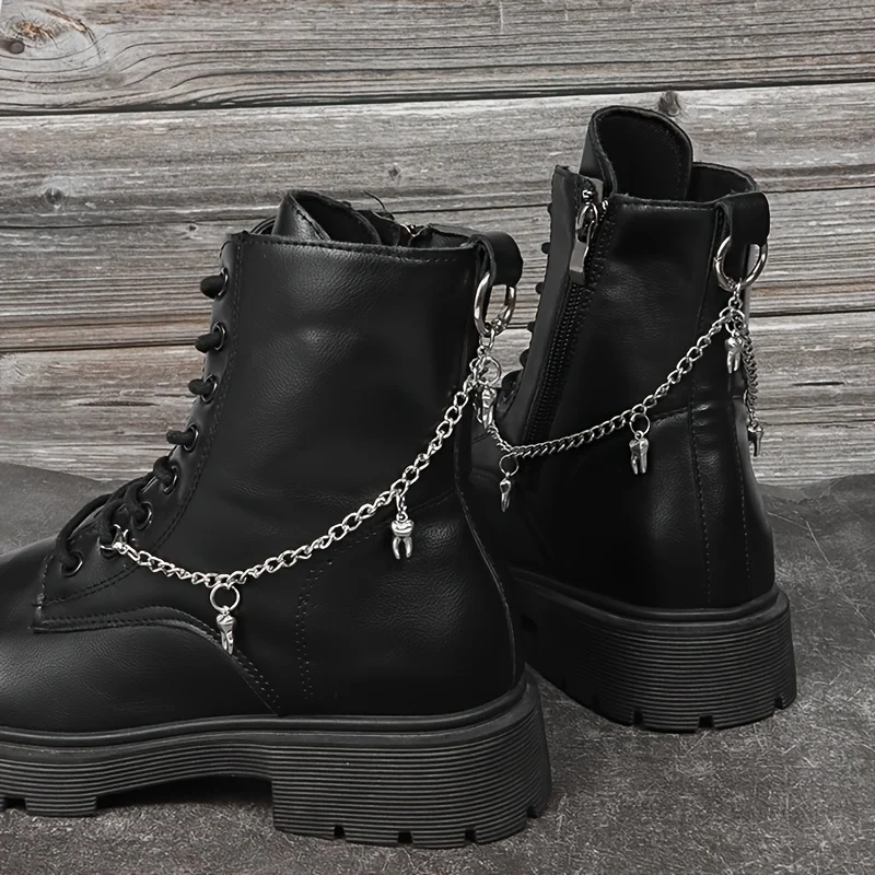 2 pieces of punk Y2K-style tooth pendant shoe hangers, suitable for daily wear or as gifts for Halloween parties