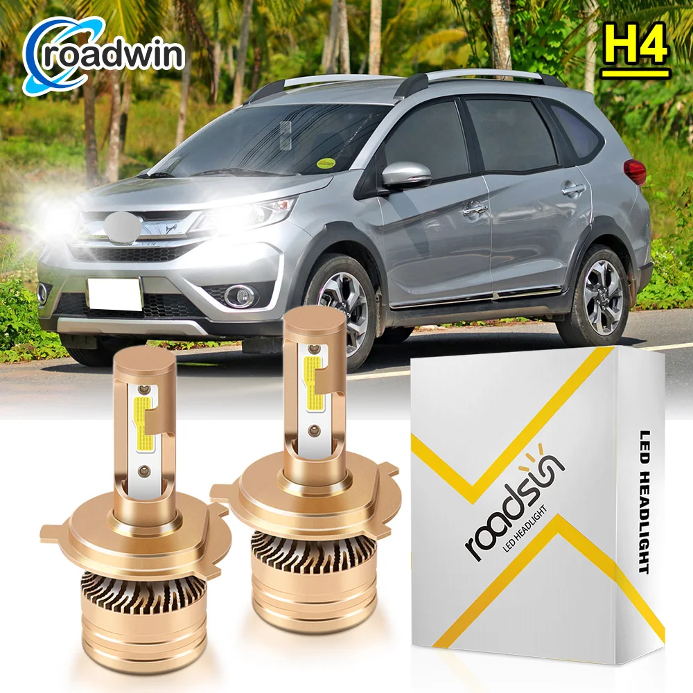 

2PCS For Honda CR-V (1997-2014) LED Headlight H4 High Low Beam All In One 6000K White 180W 50000hrs Lifespan Plug&Play LED Bulbs