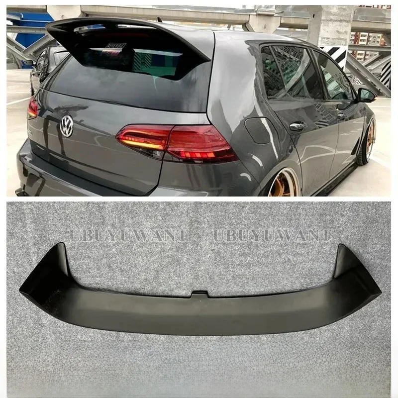 Auto Styling Voor Volkswagen Vw Golf 7 Mk7 Mk7.5 (Niet Voor Gti R) Spoiler 2014-Up Frp Materiaal Achterdak Kofferbak Spoiler Vleugel - afbeelding 2