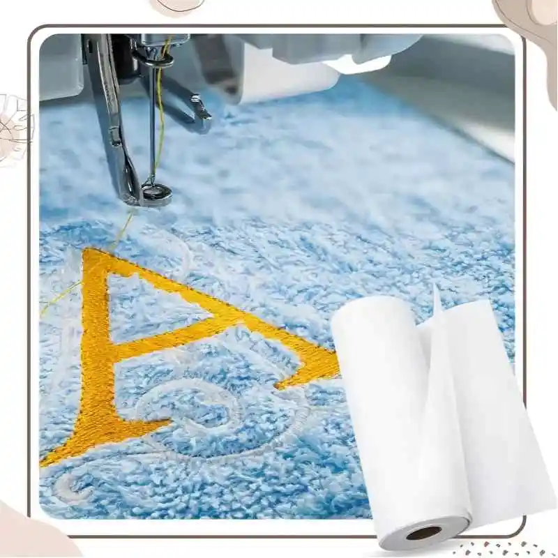 Rouleaux stabilisateurs pour machine à broder : déchirer, auto-adhésifs, coupe, support stabilisateur idéal pour la broderie