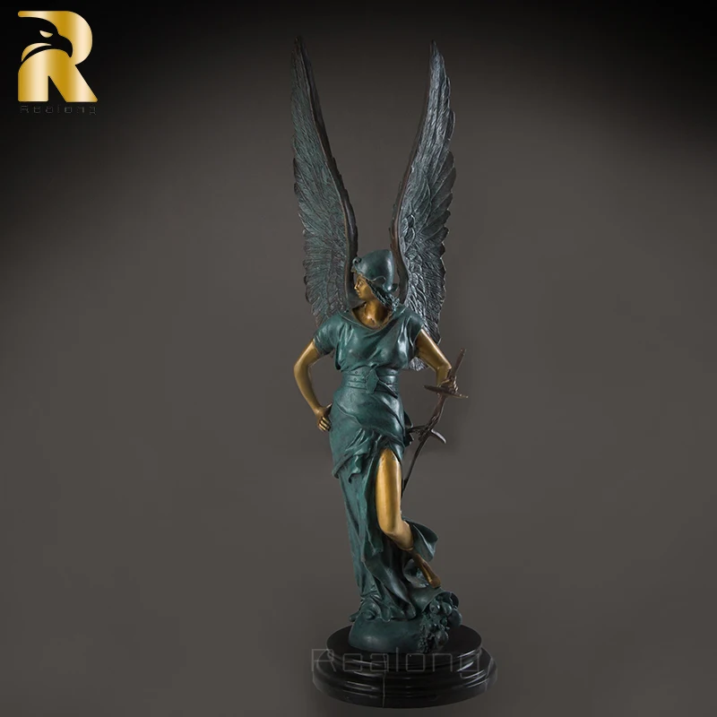 

Bronze Statue of Greek Goddess Athena Winged Victory Athena Myth Bronze Sculpture WAR & Wisdom Athena Large Home Decor Ornament