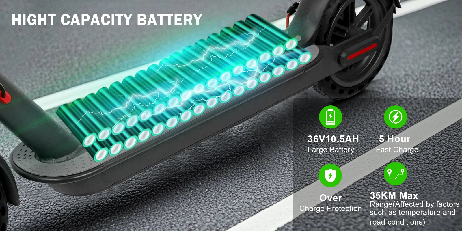 AOVOPRO 2026 Schneller Elektroroller für Erwachsene 35KM Reichweite Starke Steigfähigkeit Faltbarer Elektroroller 8,5 Zoll Smart E-Scooter – Detail 20