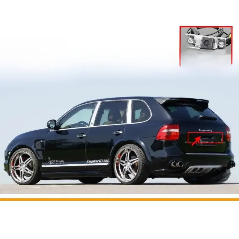Dla Porsche Cayenne 955 957 958 2002-2010 wyświetlacz tyłu samochodu widok z tyłu kamera cofania powrót Parking AUTO HD CCD CAM zestaw akcesoriów — zdjęcie 2