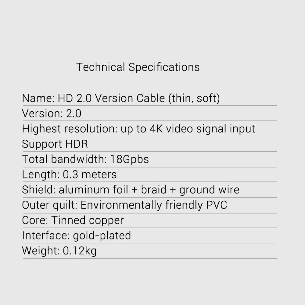 كابل عالي الدقة ثلاثي الأبعاد byintk 2 متر 0.98FT بدقة 4K لأجهزة العرض 1080P جودة التلفزيون مطلية بالذهب واجهة 19 + 1 النوى النحاسية