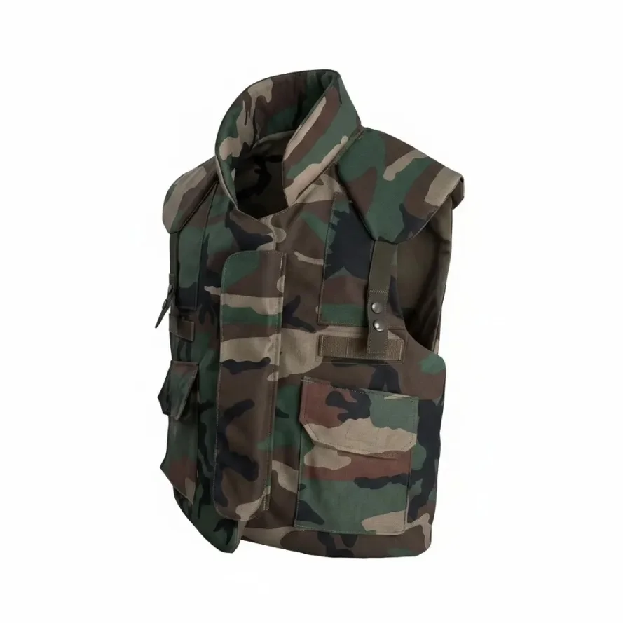 Replica America / US Army PASGT Vest in Woodland Camo, Cold War Handcrafted Tactical Load Bearing Vest, Airsoft & Cosplay Gear view 3