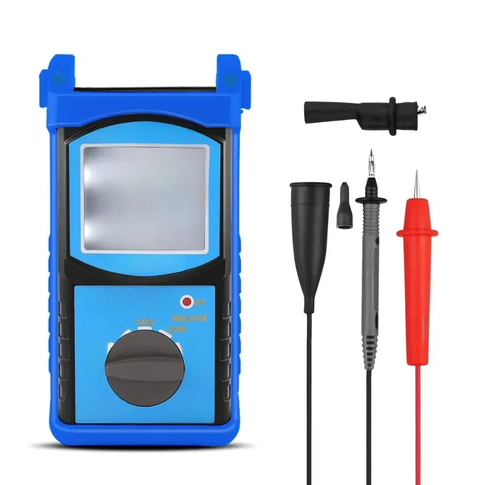 HoldPeak HP-6688B 200MΩ Tester rezystancji izolacji Megometr cyfrowy ręczny miernik 5000V automatyczny zakres izolowany antymagnetyczny — zdjęcie 2
