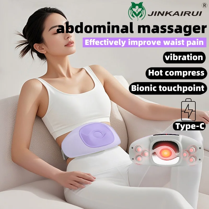

Беспроводной интеллектуальный массажер для талии, горячий компресс, коррекция фигуры, массажер для живота, согревающий живот, формирование жира, вибрирующий