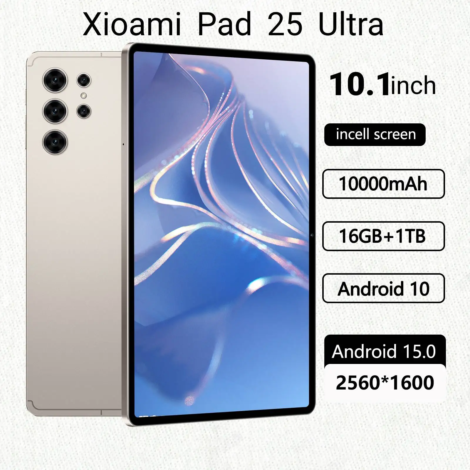 

2025 Original Xioami Pad 25 Ultra Tablet 10.1-inch Android 15 Global MSnapdragon 8 Gen3 16GB+1TB 10000mAh 5G Dual SIM Card WiFi
