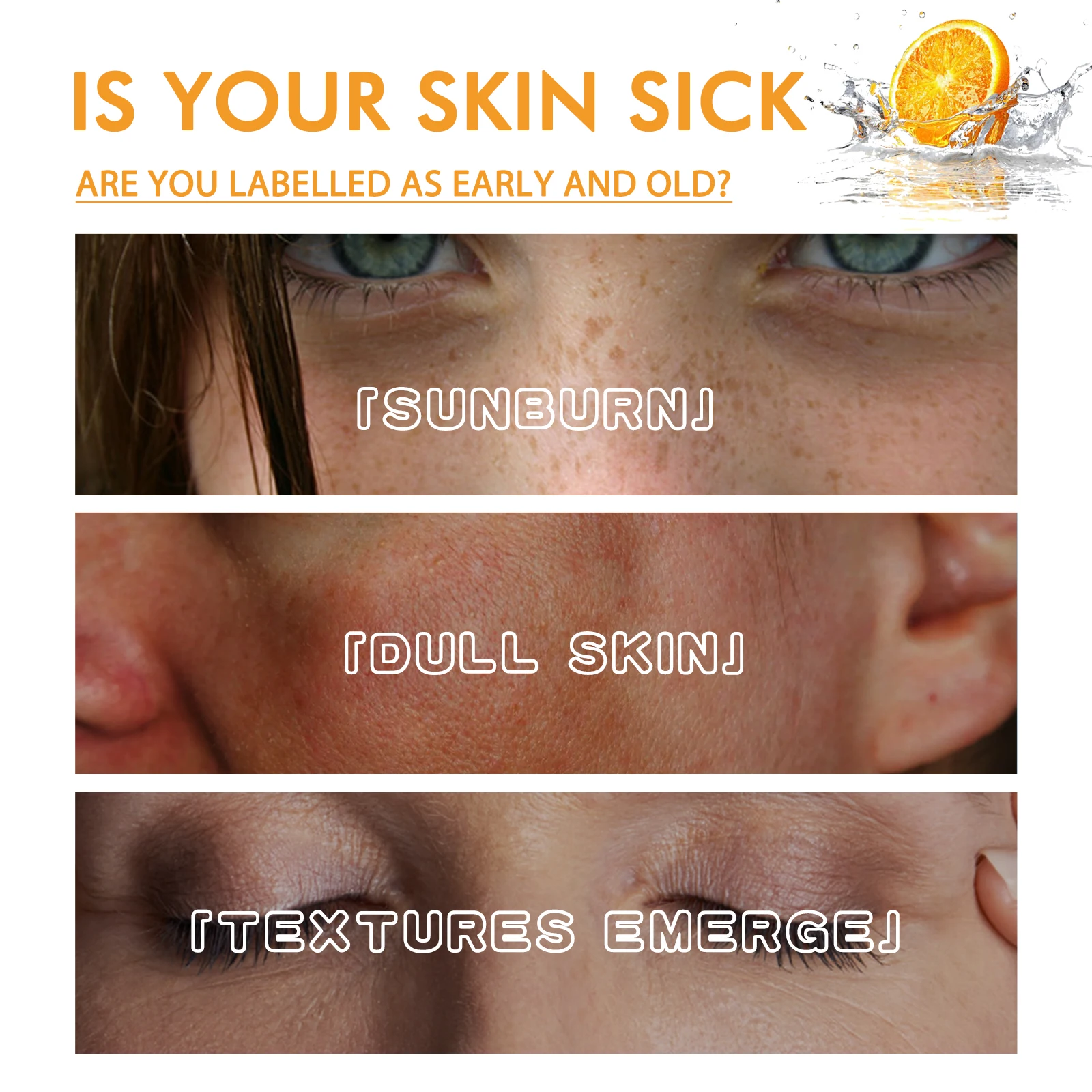 OUHOE فيتامين C جوهر ترطيب اشراق ثبات يتلاشى الخطوط الدقيقة جوهر حتى لهجة الترطيب العميق لطيف لجميع أنواع البشرة