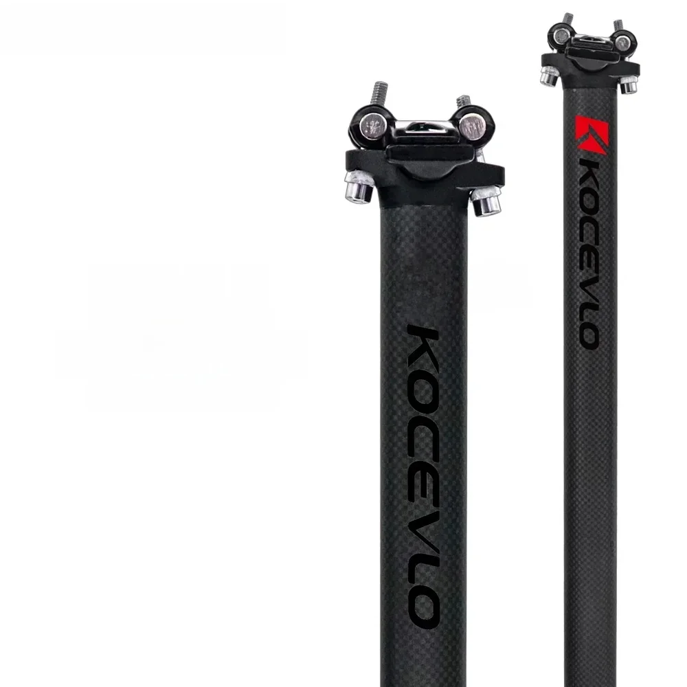 KOCEVLO karbonowa sztyca 27.2/30.8/31.6mm matowa czerń MTB/rower szosowy długość sztycy 400mm rura podsiodłowa części rowerowe — zdjęcie 2