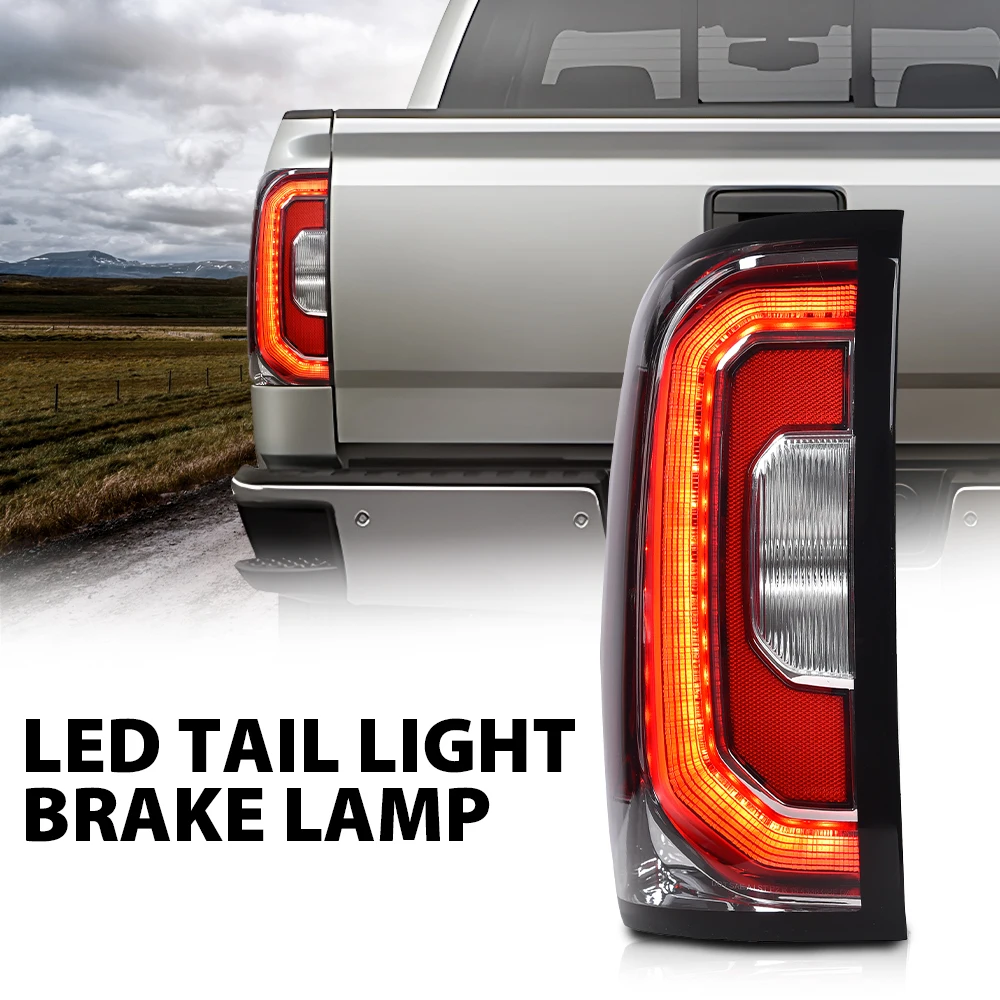 

Car Led Rear Tail Light Lamp Fit for 2016 2017 2018 Gmc Sierra Denali Driver Left Side Gm2800295 84365930 Waterproof Durable