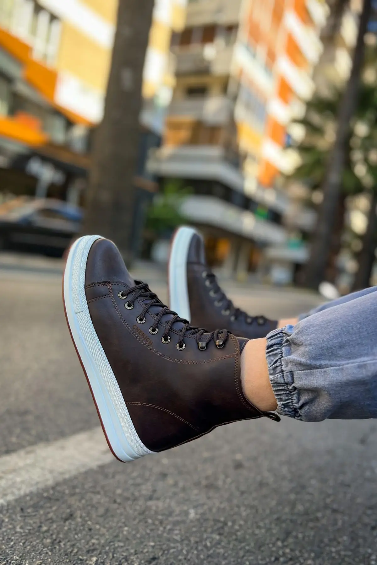 أحذية تشيكيتش للرجال للمشي لمسافات طويلة ، أحذية رياضية ، نعل أبيض ، لون الحواف ، دانتيل ، علامة تجارية أصلية ، جودة عالية ، CH055