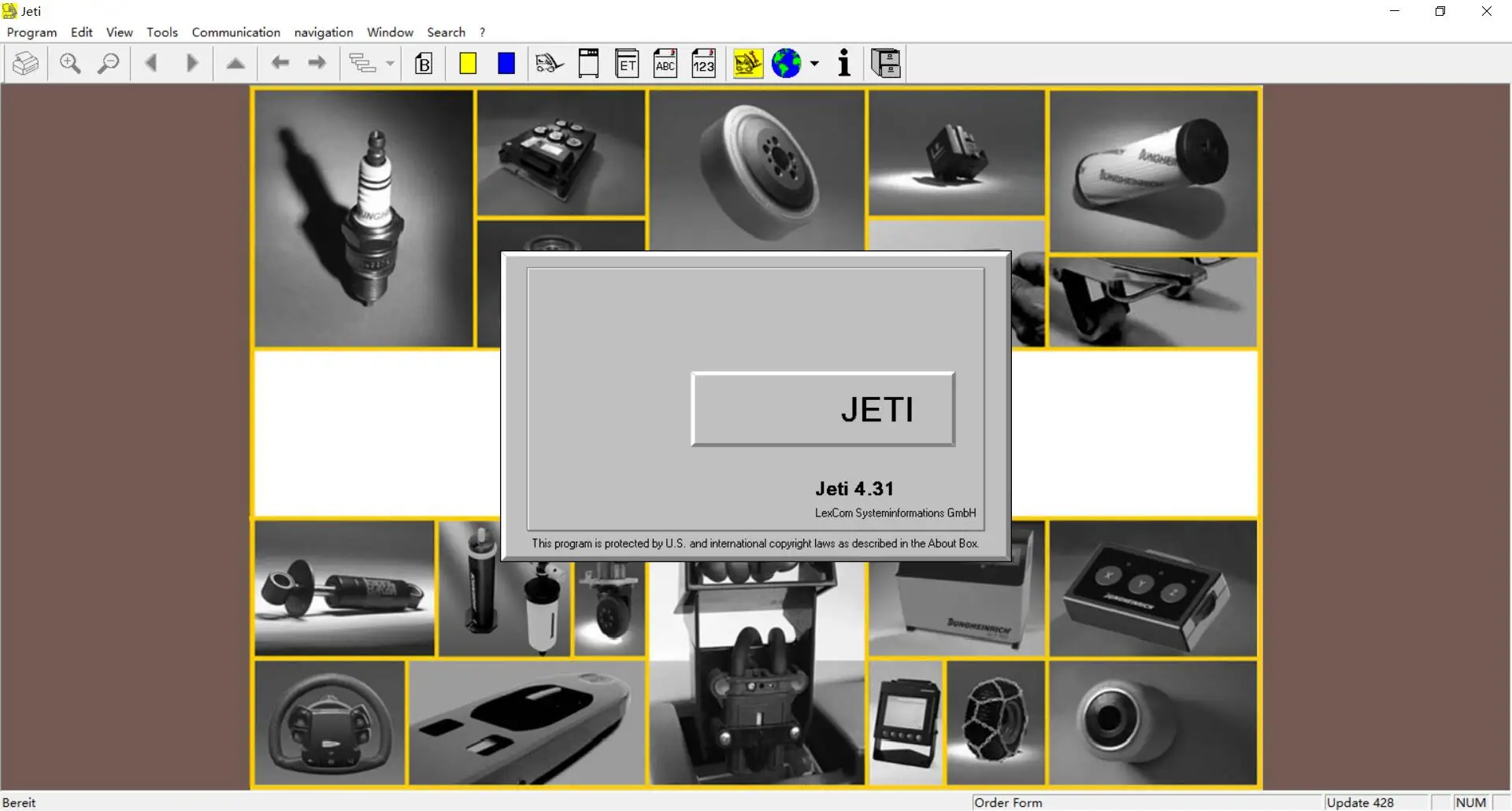 

JETI ET v4.36 U428 Forklift Spare Parts Catalog for Jungheinrich Update To 428 never expired