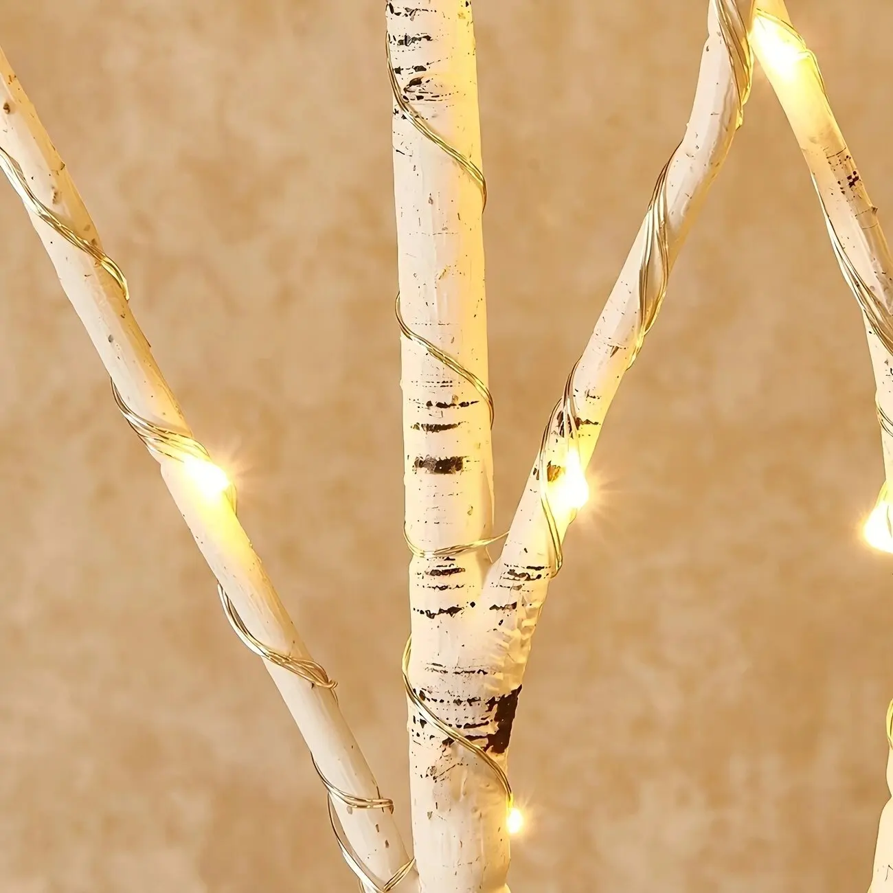 1 قطعة 50LED أضواء فروع اصطناعية بيضاء ، داخلي USB بالطاقة الدافئة الأبيض الديكور ضوء للمنزل ، المطعم ، القهوة ، مخزن