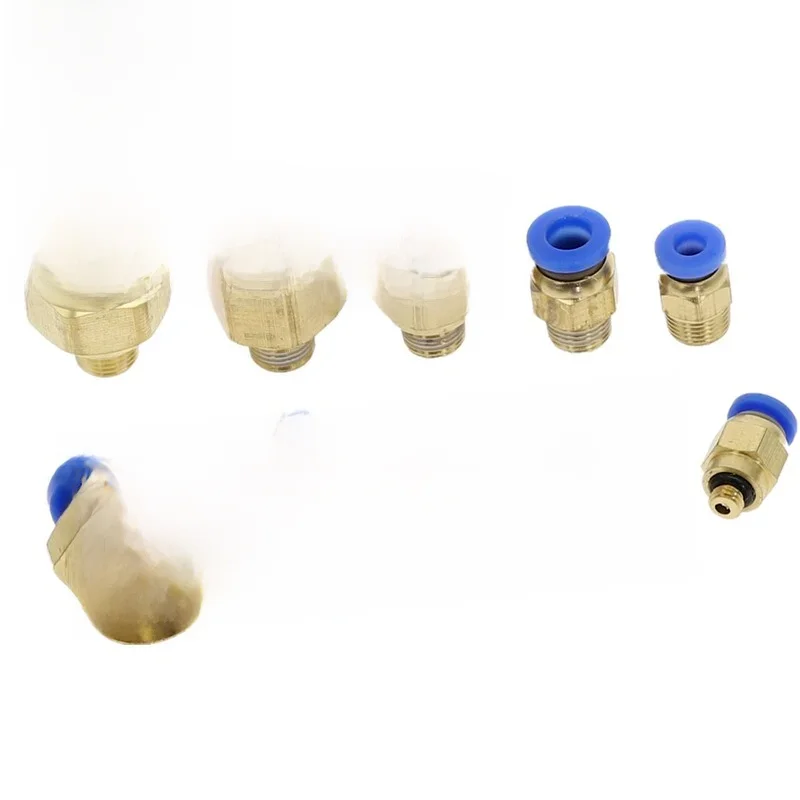 1 SZTUK Gwint męski 1/8'' 1/4'' 3/8'' 1/2'' do rurki 4 6 8 10 12mm Prosta złączka pneumatyczna Push to Connect Air — zdjęcie 2