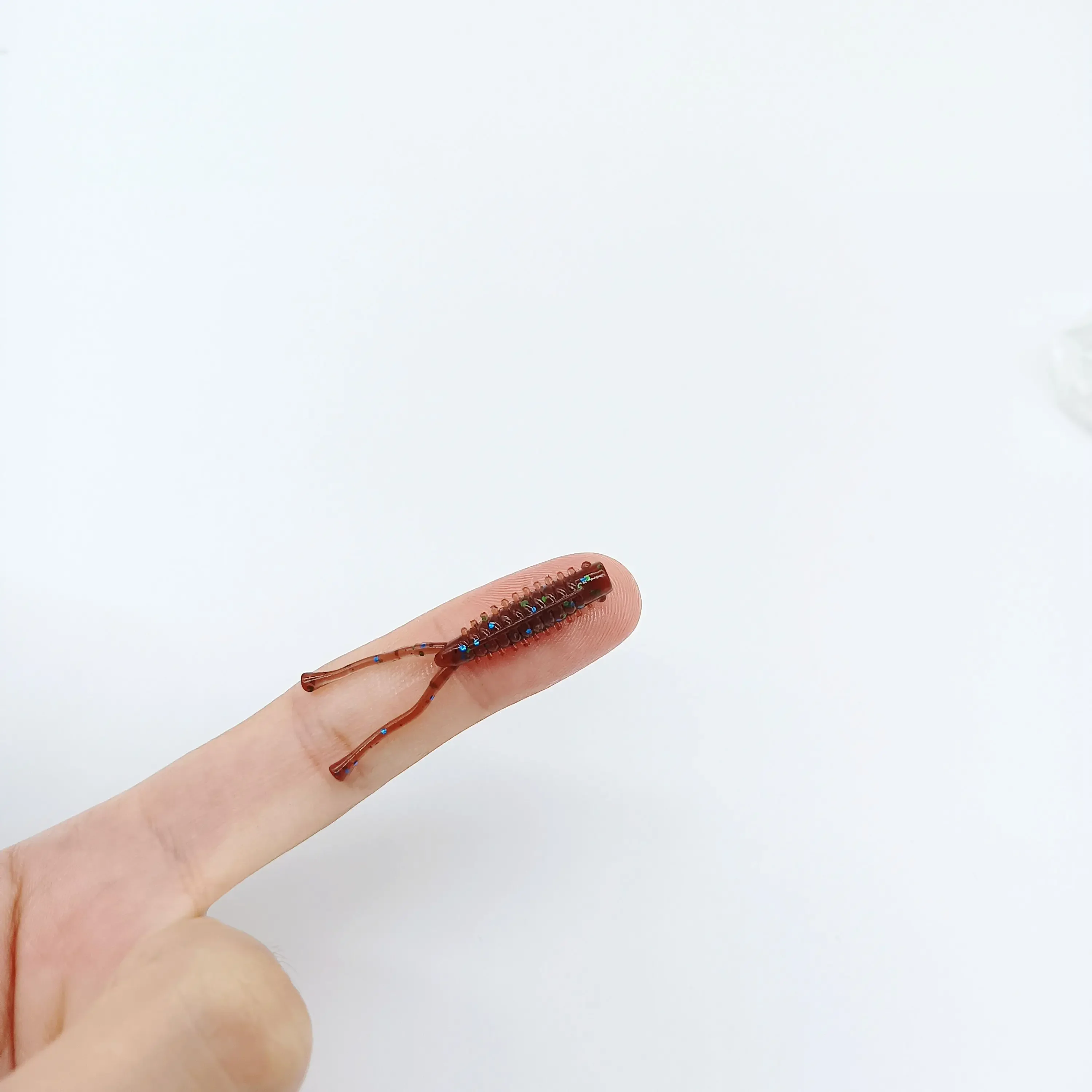 DUODUOYU 10 pièces Mini Ajing leurre de pêche souple 0.4g/40mm ver souple gabarits Wobbler accessoires de pêche artificielle