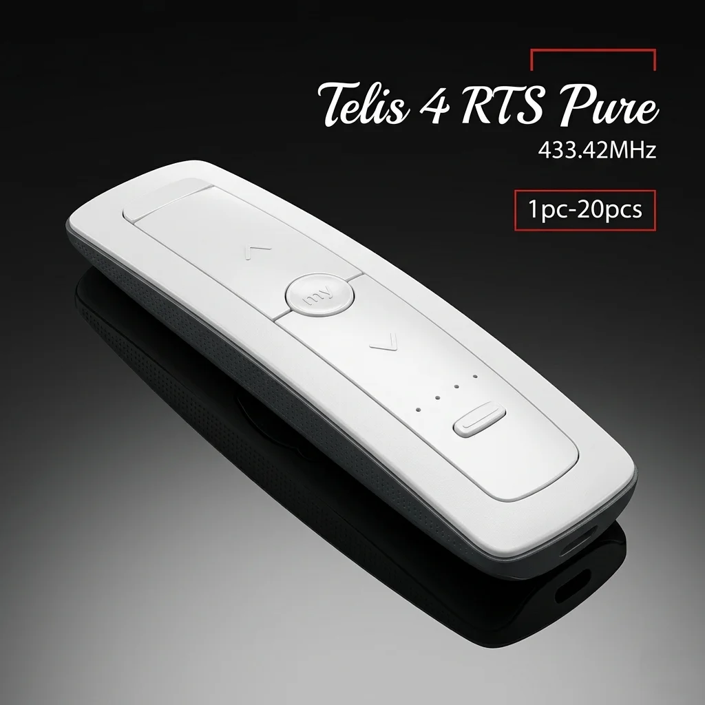 

1-20pcs For Somfy TELIS 1 4 PURE 1810633 1810632 1810632A 1810631 433.42MHz Curtain Remote Control Window Curtain Controller