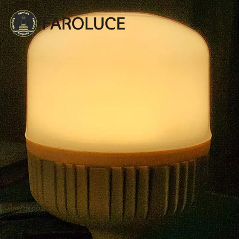 Bombilla LED cilíndrica de alto brillo, lámpara de ahorro de energía de 40W, E27, 220V, para oficina, cocina, garaje y jardín