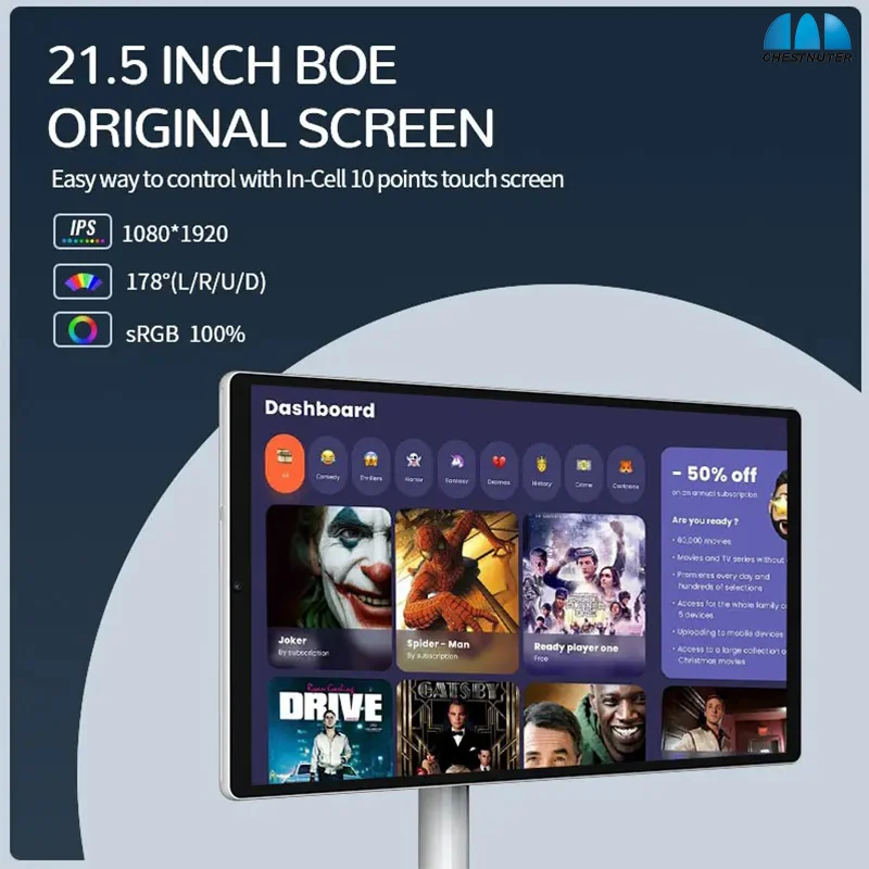 Display intelligente multifunzionale monitor touch screen con display intelligente incell da 21.5 pollici display intelligente LCD portatile android 12