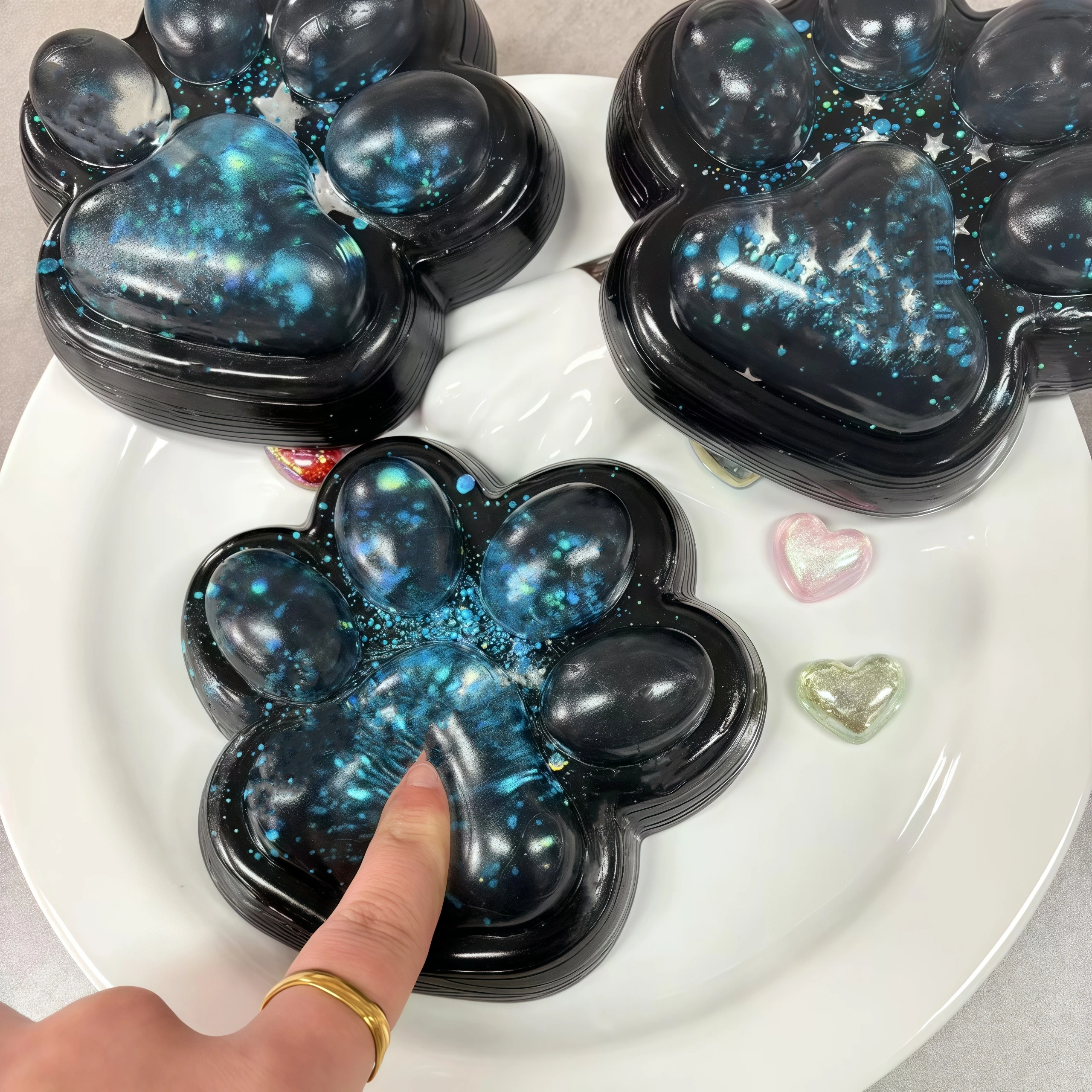 かわいい大きな猫の足絞りおもちゃ クリスマス/イースターギフト オフィスやホリデーギフトに最適 スローリバウンド、厚いデザイン、不安を軽減