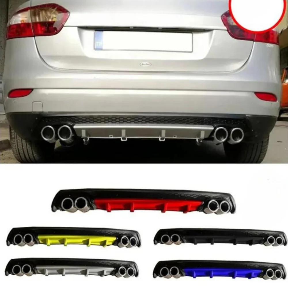 For Renault Fluence Car Rear Bumper Diffuser Black ABS Plastic Car Styling Spoiler Deflector Body Kit Splitter Lip