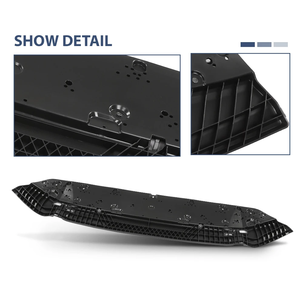 แผ่นกันกระแทกใต้ท้องเครื่องยนต์ด้านหน้า 8W0807611A สำหรับ Audi A4 ปี 2017-2020 สีดำใหม่ ผลิตจากพลาสติก PP ป้องกันใต้เครื่องยนต์และกันโคลน