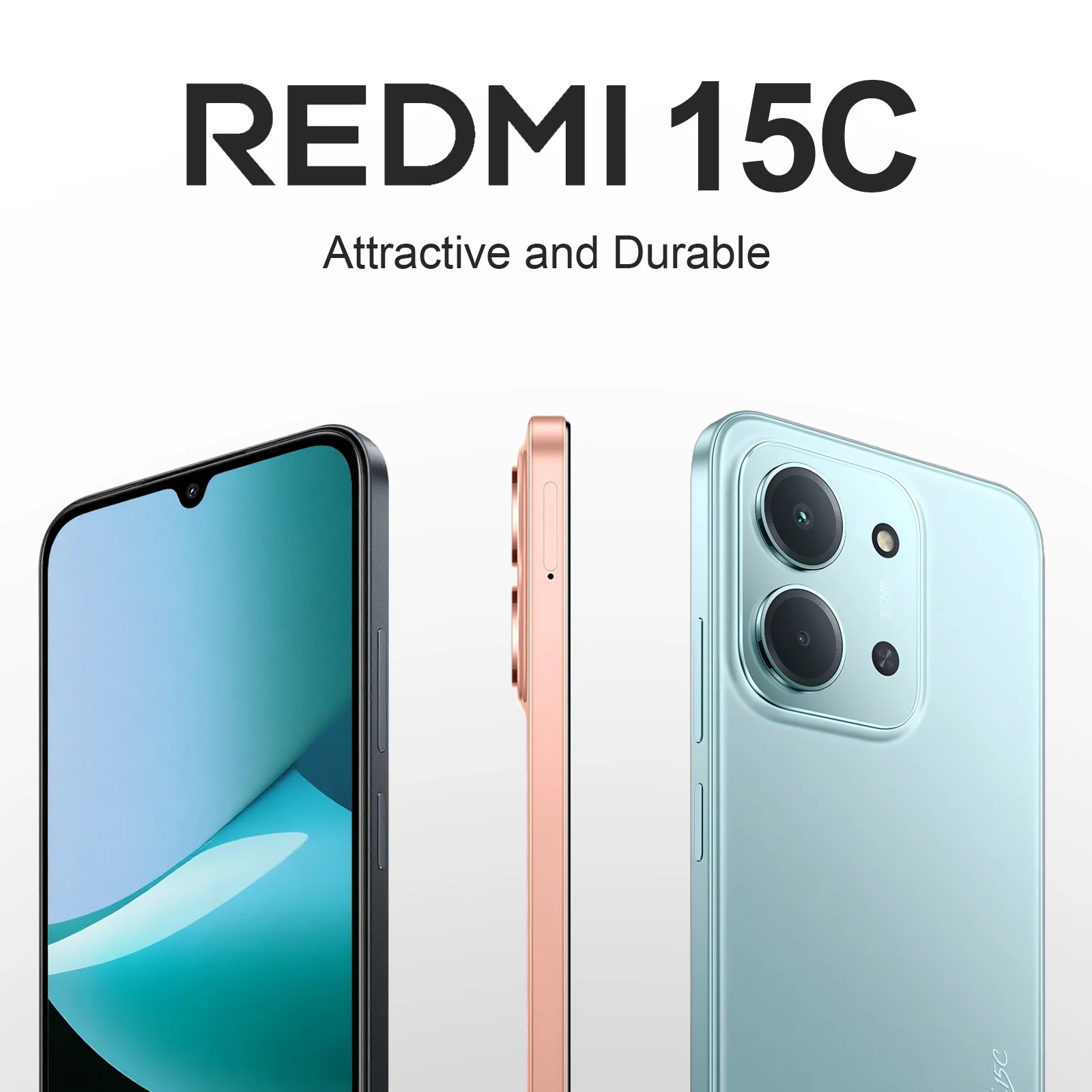 Versión Global Redmi 15C 4G teléfono móvil 50MP AI cámara Dual 6000mAh 33W carga rápida teléfono móvil Smartphone nuevo 2025 nuevo producto