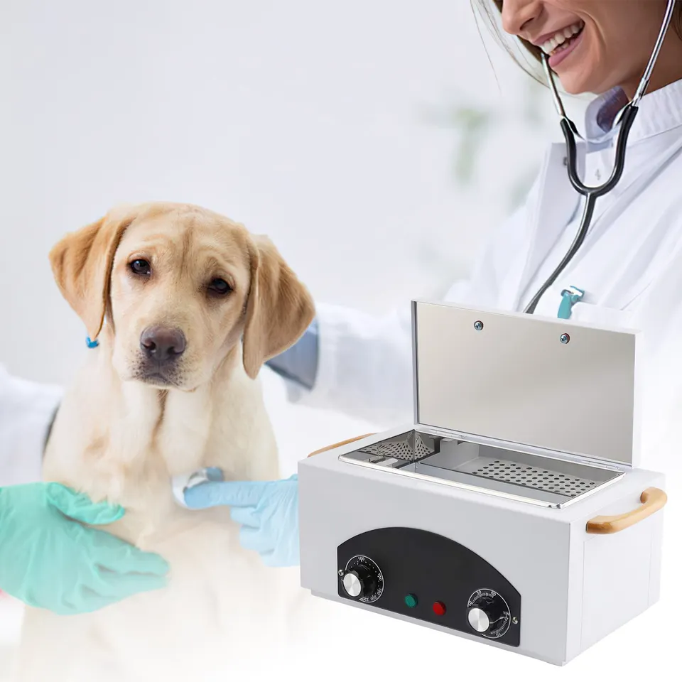 Esterilizador de herramientas de alta temperatura 2230ML, temperatura ajustable 50-220°C, equipo de limpieza ideal para barberías, salones, hospitales de mascotas y clínicas dentales, adecuado para tijeras de belleza y manicura 4