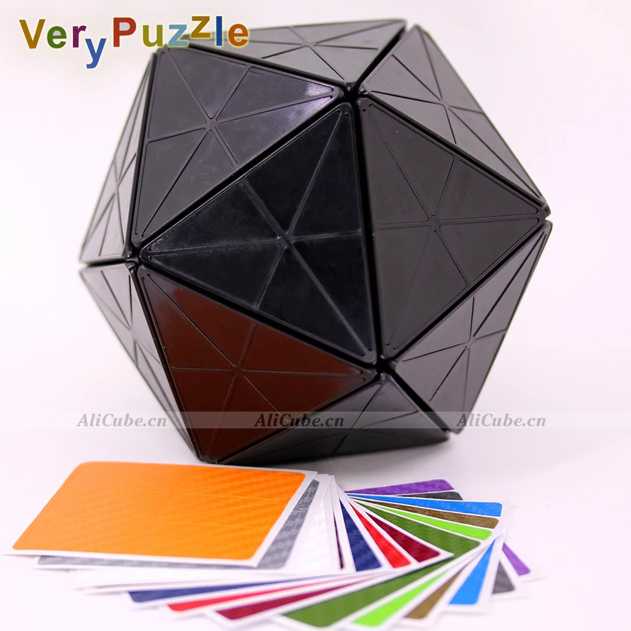 VeryPuzzle 72 ركن فقط Megaminx 12 محور لتقوم بها بنفسك المكعب السحري المهنية لعبة ذكية المنطق اللعب الصعبة تويست لغز