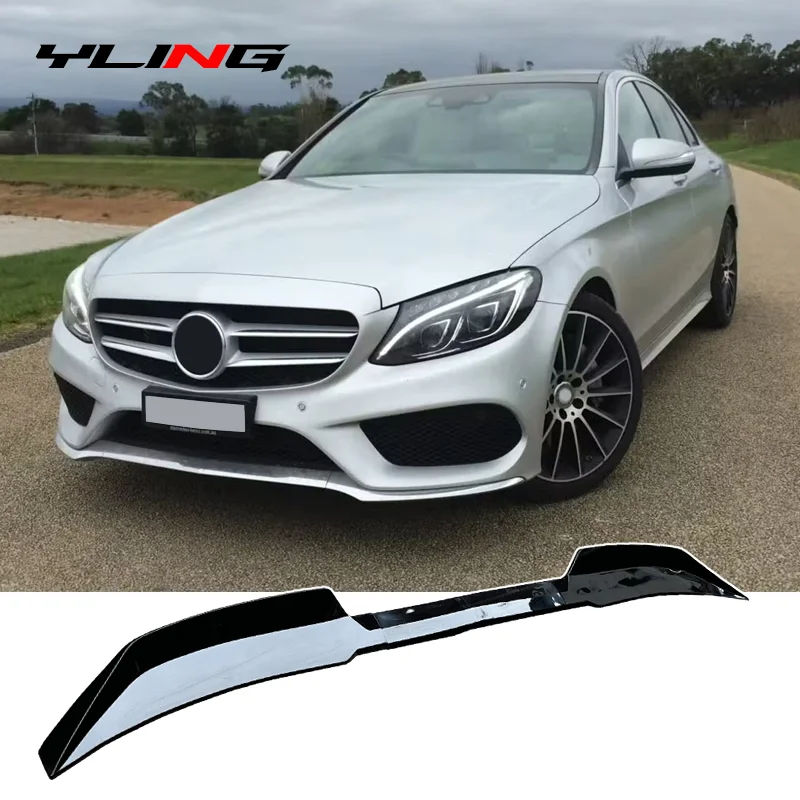 

Для Mercedes-Benz C-класса W205 W204 2015+ универсальный задний спойлер-«утиный хвост» для багажника, 3 элемента, глянцевый, цвет B