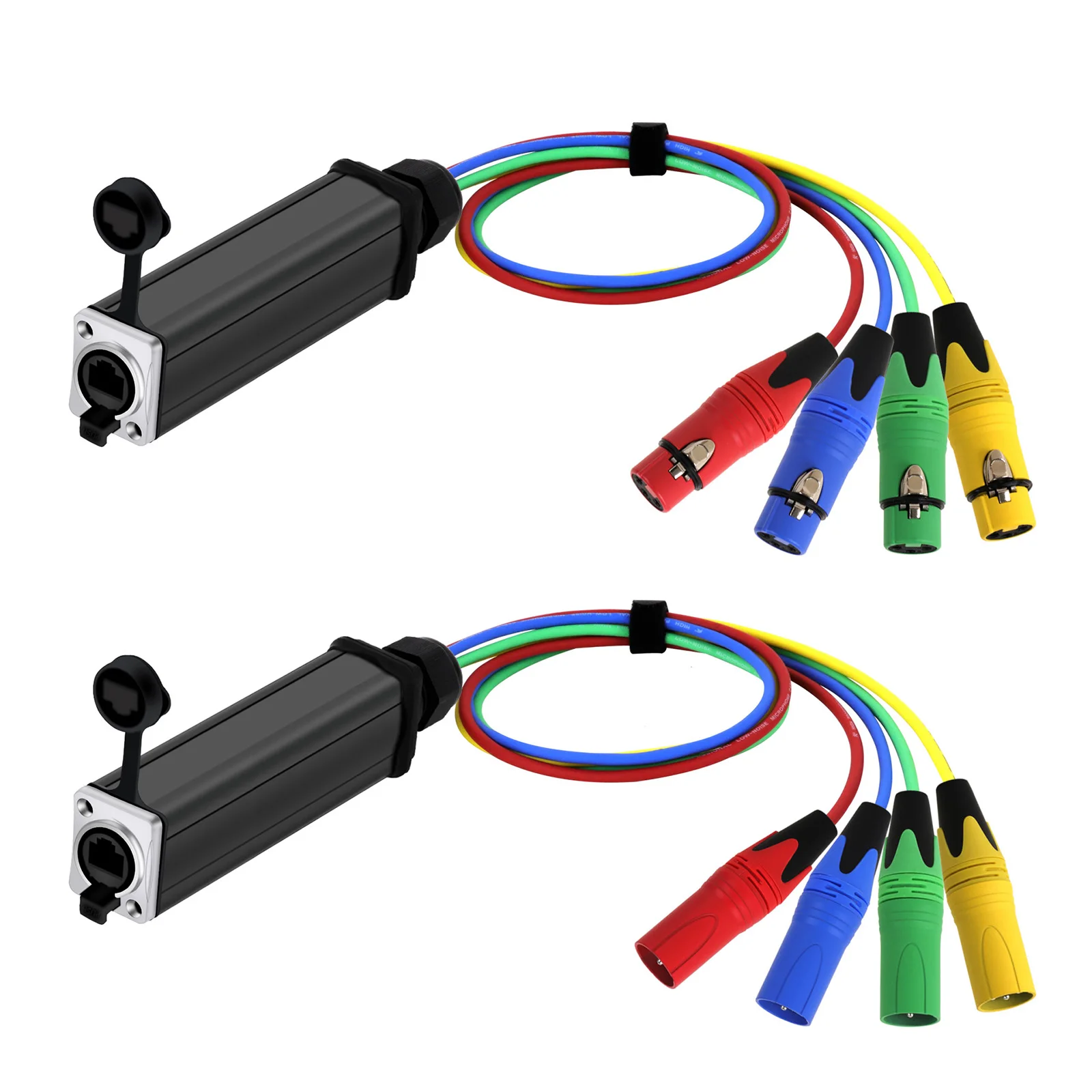 Imagem -04 - Multi Network Receiver Cabo de Extensão Conector Macho e Fêmea Blindado para Canais Pinos Xlr Rj45 Cat5 Ip65 Profissional