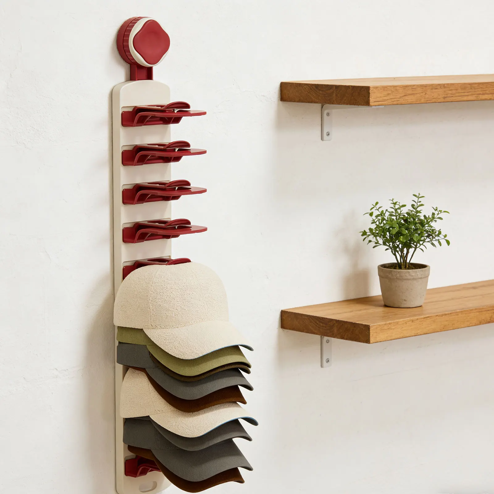 Hat Organizer Holder Baseball Caps Holder Over The Door Hat Rack Display Organizer for Closet Mudroom Game Room Space Saving