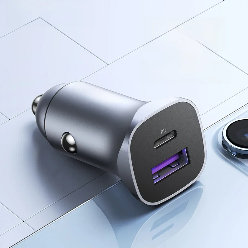 Ładowarka samochodowa UGREEN Typ C Szybka Ładowarka USB do iPhone 17 16 15 Xiaomi Szybkie Ładowanie Samochodowe Quick 4.0 3.0 Ładowanie Telefonu Komórkowego Ładowarka PD — zdjęcie produktu 7
