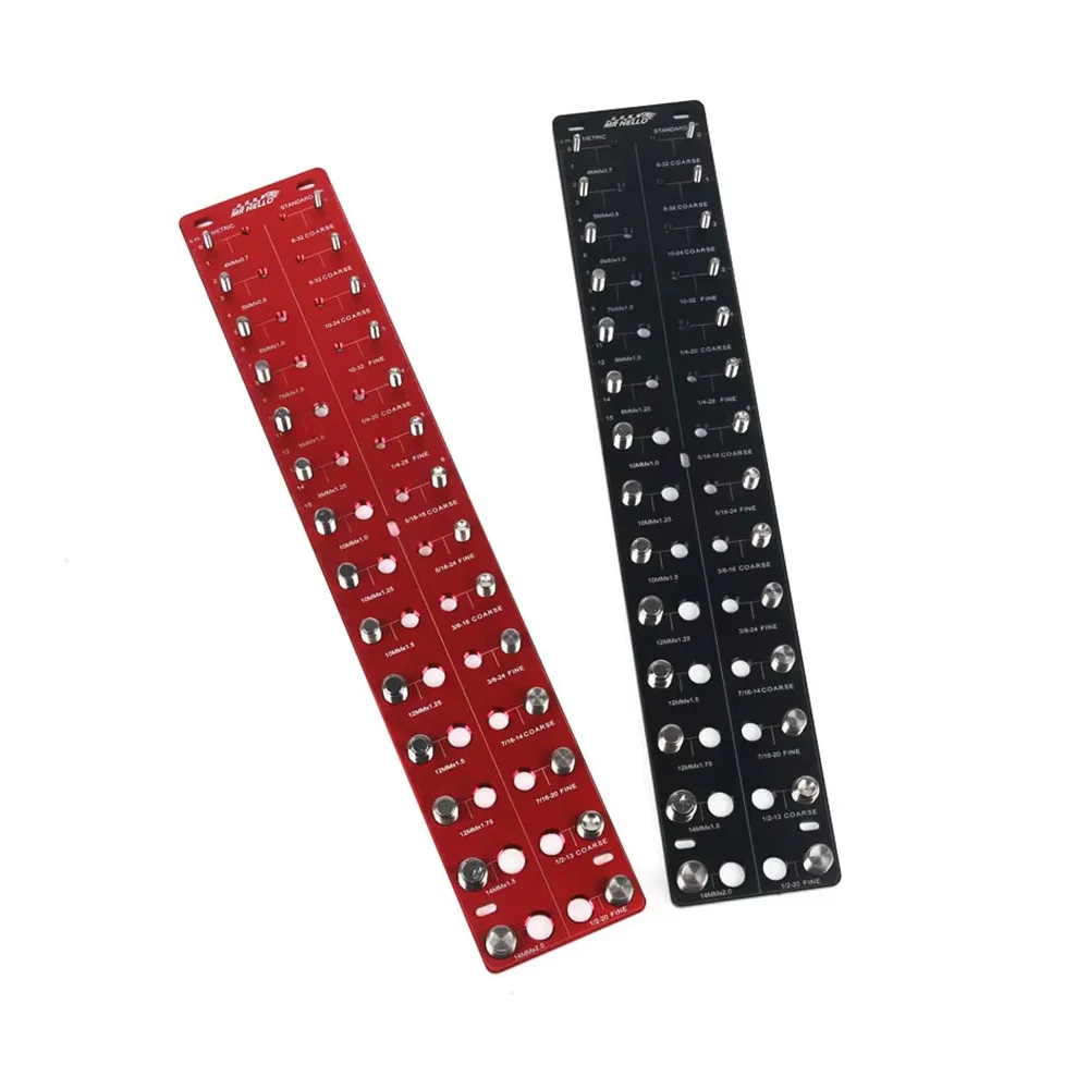 28 Precise Thread Identification Gauge Nut And Bolt Thread Checker Inch and Metric Screw Bolt Size Identifier Gauge Standard