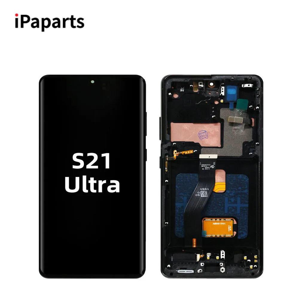 

OLED S21 Ultra Screen в сборе для Samsung Galaxy TFT Screen S21 Ultra 5G G998B G998B/ЖК-дисплей с сенсорным экраном и отпечатком пальца