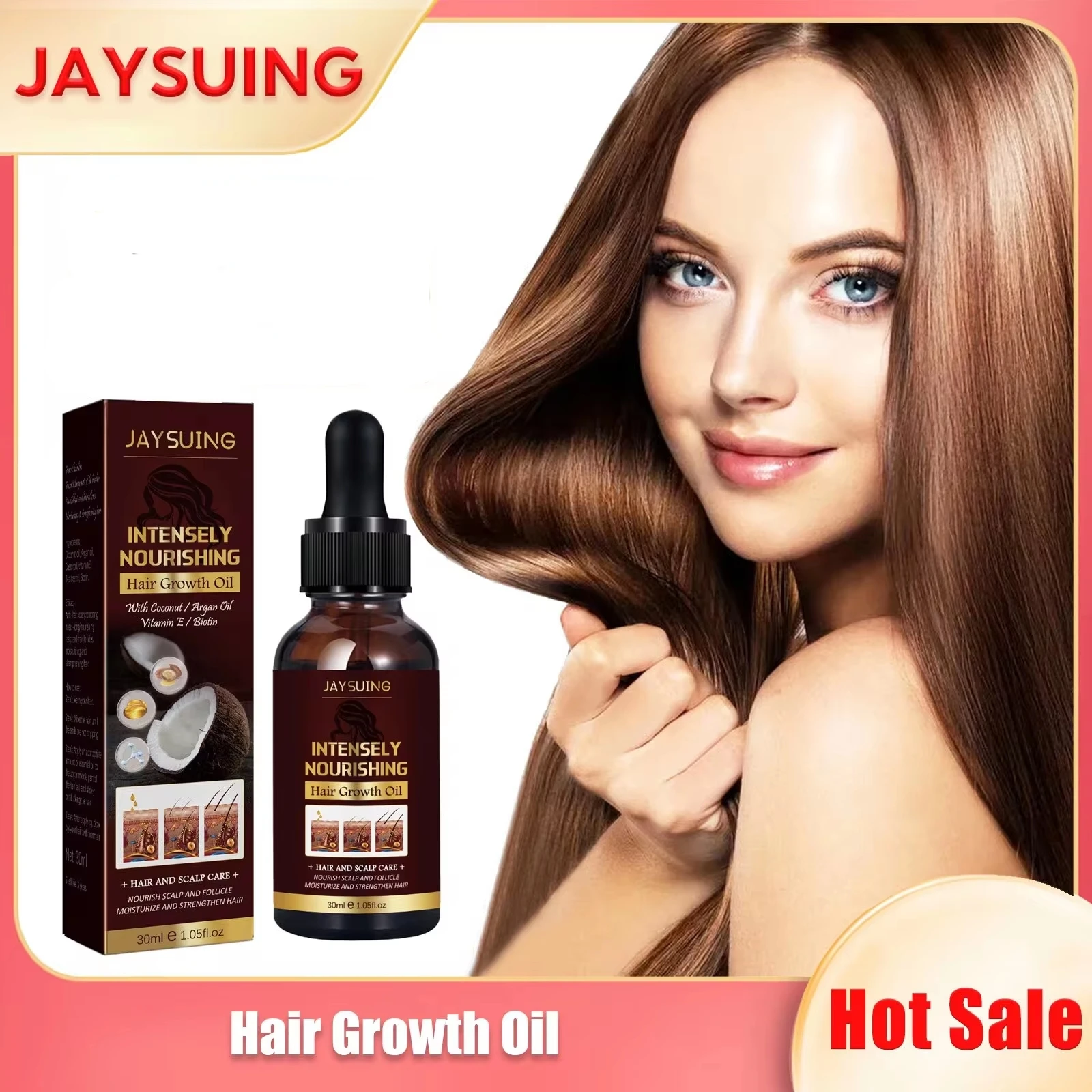 

Hair Growth Essential Oil Anti Dandruff Regrowth Prevent Baldness Hair Thinning Moisturizing Nourishing Anti Hair Loss Essence