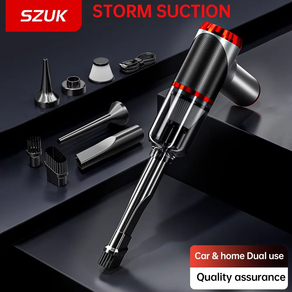 SZUK Car Vacuum Cleaner Mini Wireless Portable Handheld Vacuum Cleaner Strong Suction Powerful Car Cleaner Cleaning Machine