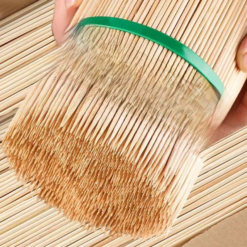 Brochettes en bambou naturel, 360/90 pièces, bâtons longs et épais en rotin, cure-dents pour barbecue, cuisine en plein air et fêtes de jardin