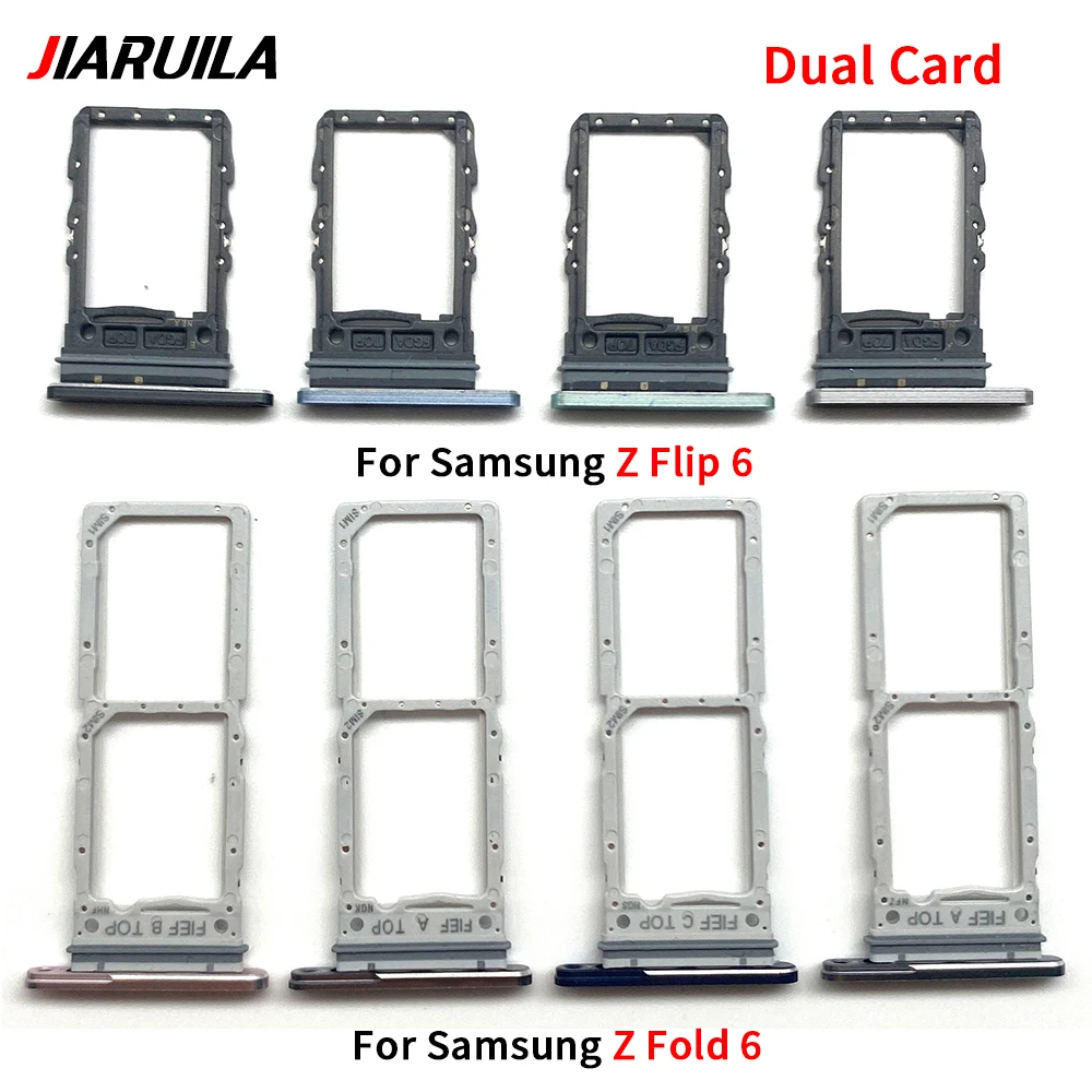 Dual SIM Card Tray For Samsung Z Flip 6 Z Fold 6 Phone Replacement Part