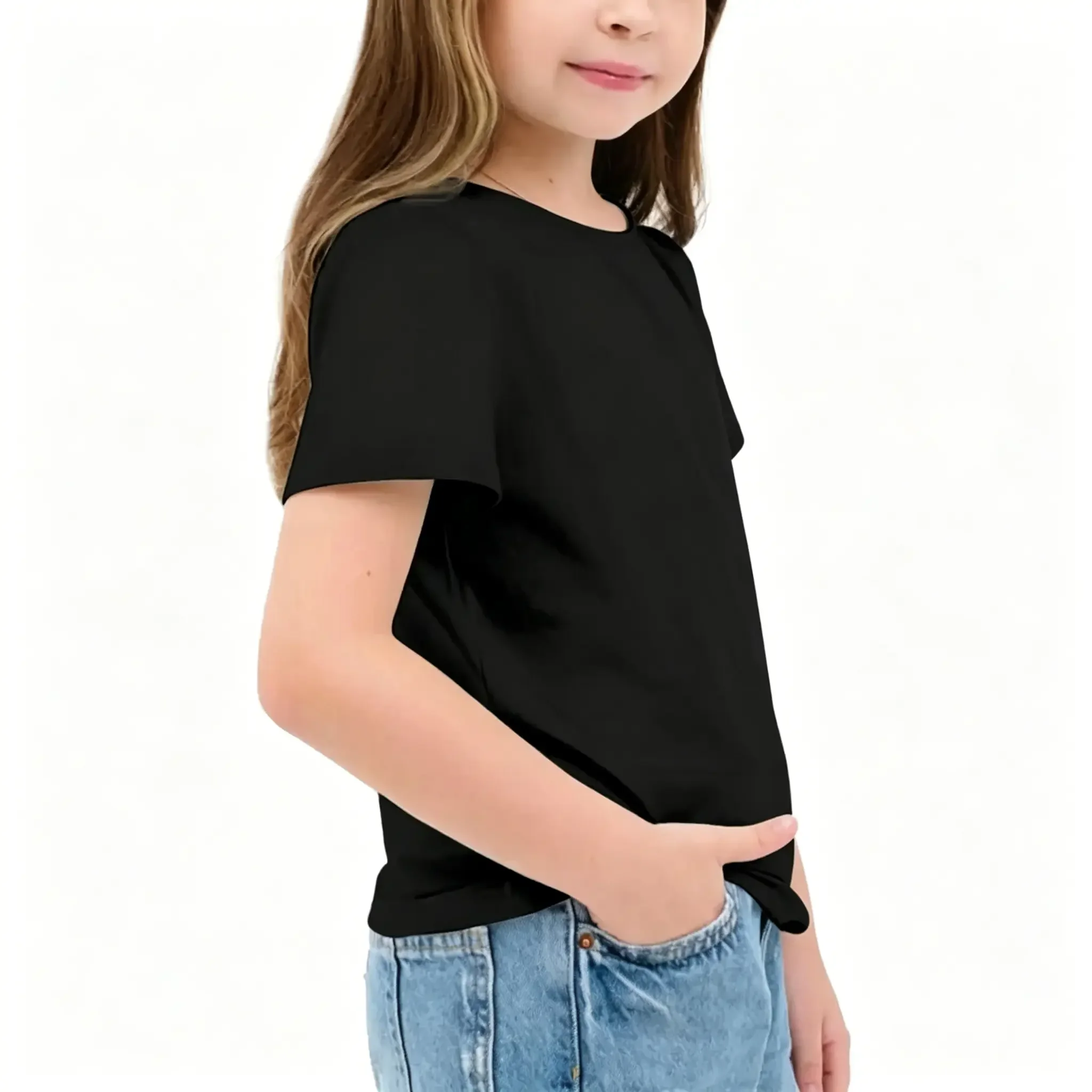 Preppy Fourth Grade Girls Teacher Blue Floral Pencil Bow T-Shirt