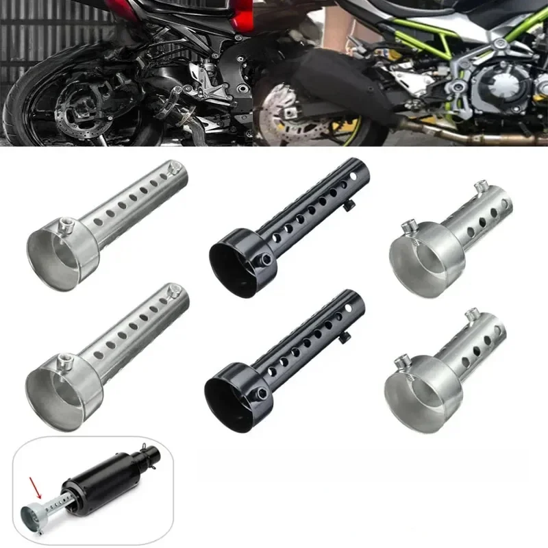 Universele Motorfiets 35mm 42mm 45mm 48mm 60mm DB Killer Uitlaat Kan Uitlaat Insert Baffle DB Killer Silencer Rvs - afbeelding 2