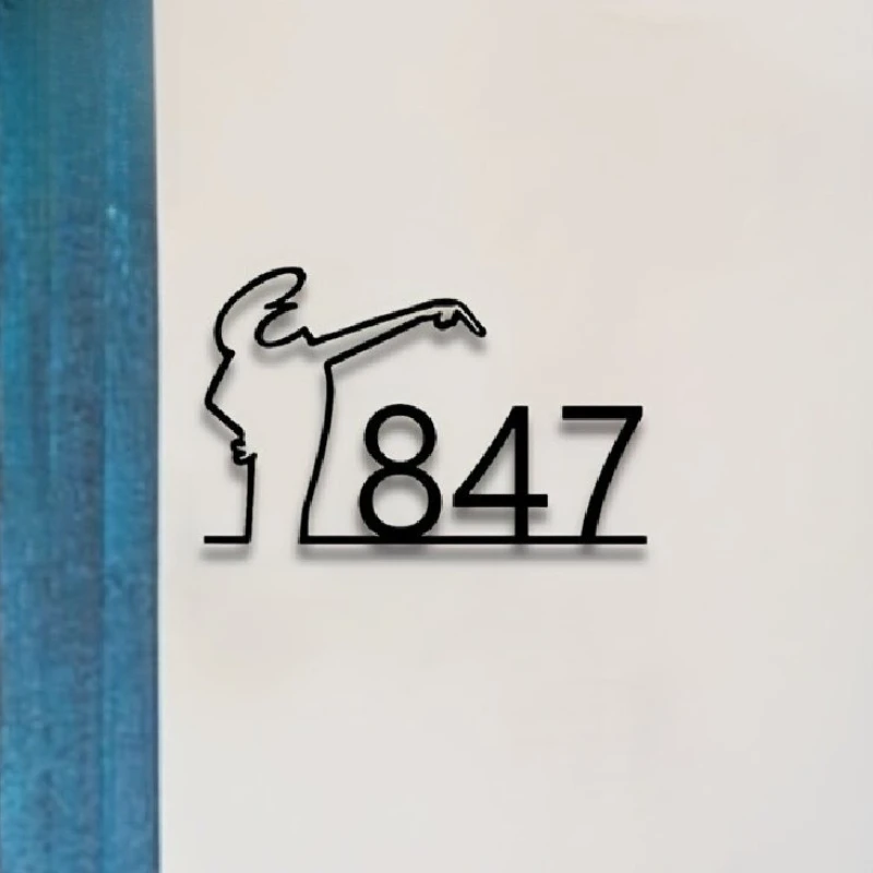 Custom House Number Plate, Bohemian Style Outdoor/Indoor Address Sign for Door, Perfect Housewarming Gift, Mailbox Decorations