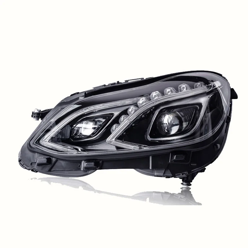 Front Lamp For Benz W212 E200 E260 2014-2015 LED Headlight Turn Signal Dynamic Streamer Lens High Beam Daytime Running Lights