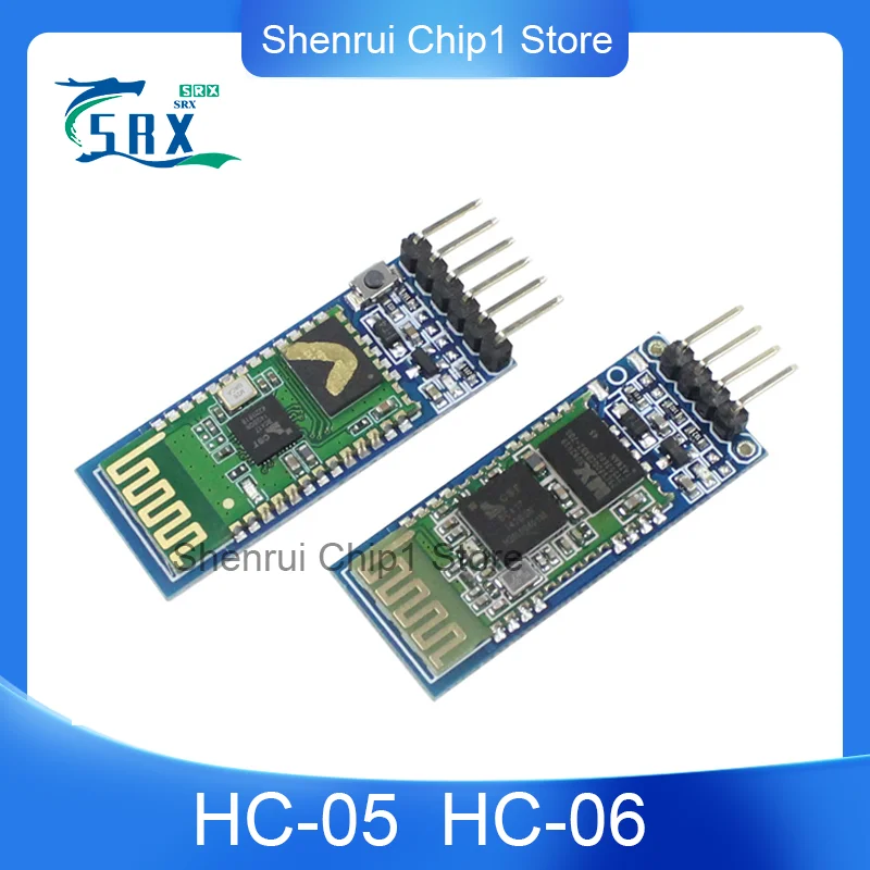 HC-05 Bluetooth Serial port transparent transmission module HC-06 Bluetooth wireless module integrated serial port communication