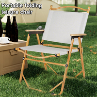 Portable Camping Chair Aluminum Alloy Frame & Wood Grain Folding Chair Outdoor Chair for Hiking,Fishing,Beach,Backyard