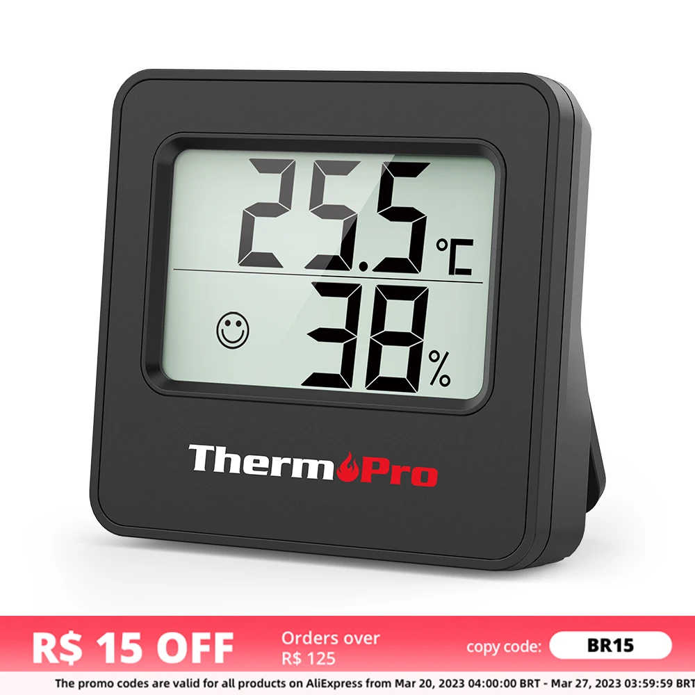 ThermoPro TP157 Digital Comfort Indicator Weather Station Thermometer Hygrometer For Home Indoor With Two Color Black And White