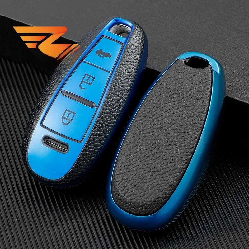 Pour Suzuki Vitara Swift Ignis Kizashi SX4 Baleno Ertiga Ciaz s-cross TPU cuir voiture télécommande clé housse coque sac