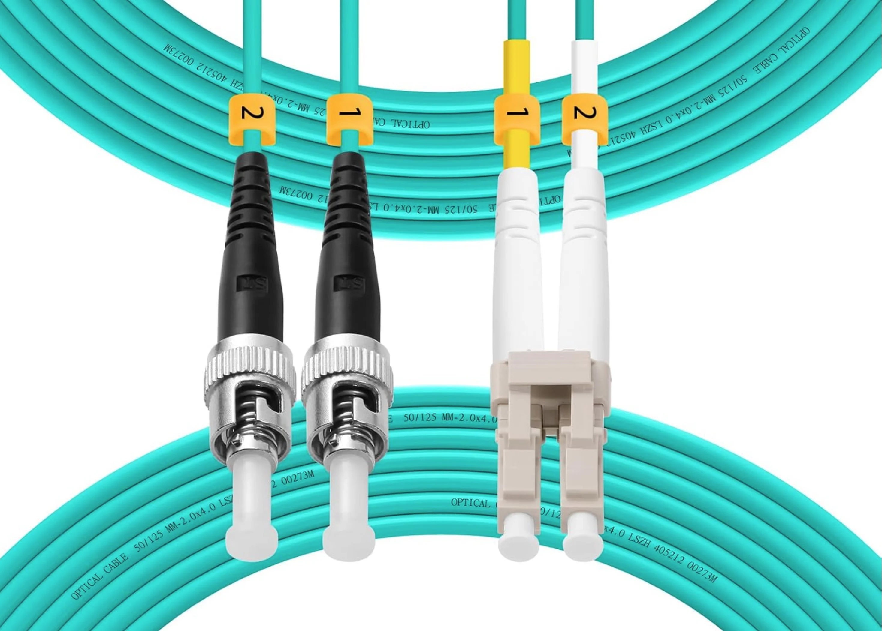cabo-de-fibra-Optica-multimodo-om3-lc-para-st-duplex-50-125µm-10g-40g-jumper-Optico-lszh-20mm