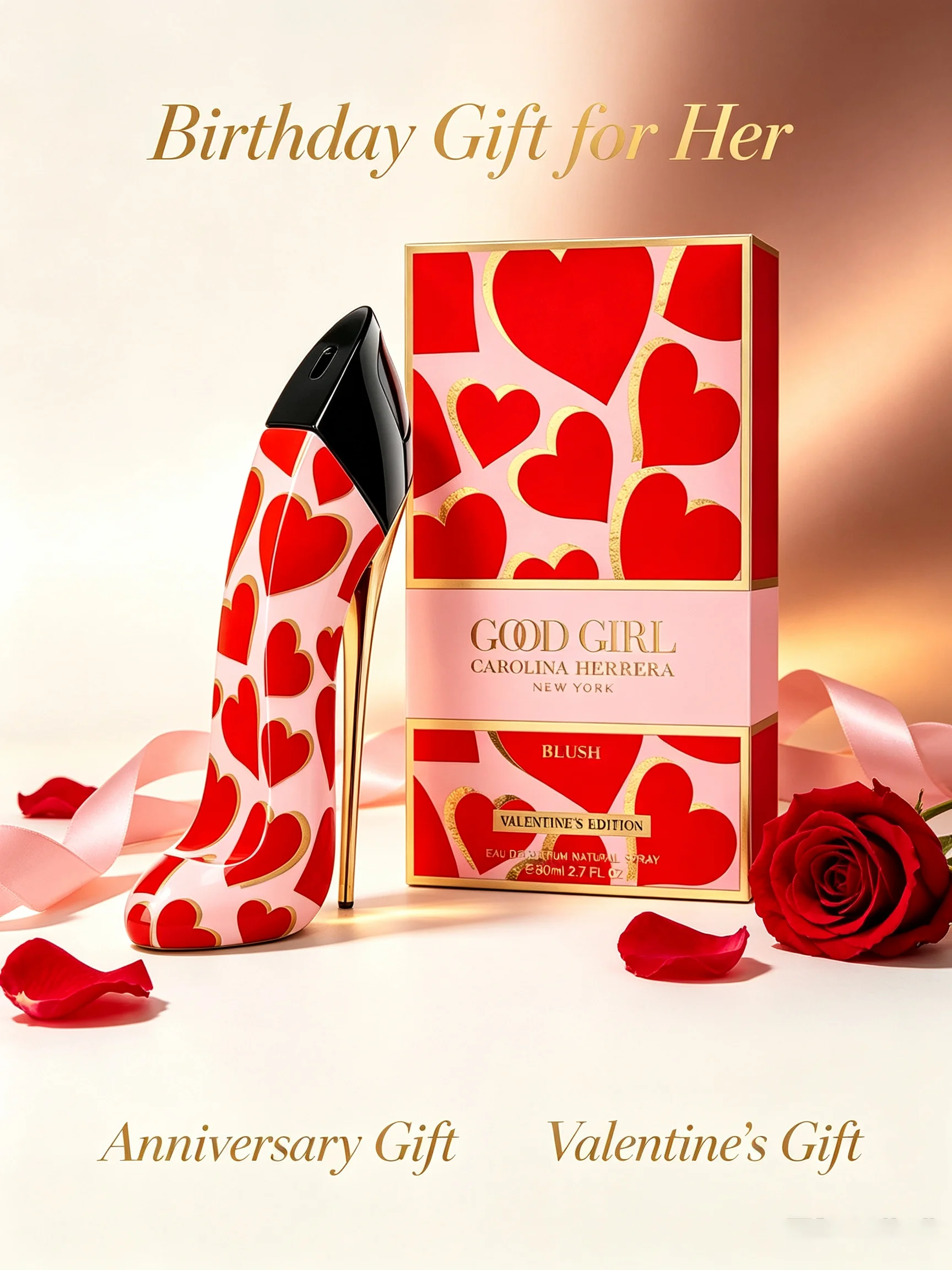 Carolina Herrera Good Girl Blush Valentine's EDP - for Women - 80ml/2.70 fl oz
