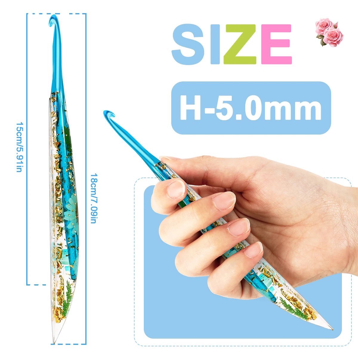 9Pcs/1Pc Hot Selling Epoxy Res - Crochet Hook Set 评论和价格